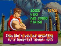 une photo d'Ã©cran de Street Fighter Alpha 2 sur Nintendo Super Nes